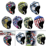 Maxbell Rugby Helmet Protection Soft Rugby Protective Cap for Training Soccer Sports Colorful