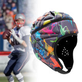 Maxbell Rugby Helmet Protection Soft Rugby Protective Cap for Training Soccer Sports Colorful
