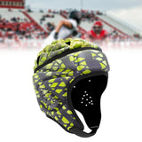 Maxbell Rugby Helmet Protection Soft Rugby Protective Cap for Training Soccer Sports Yellow