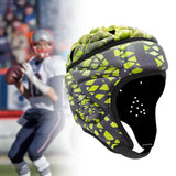 Maxbell Rugby Helmet Protection Soft Rugby Protective Cap for Training Soccer Sports Yellow