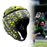 Maxbell Rugby Helmet Protection Soft Rugby Protective Cap for Training Soccer Sports Yellow