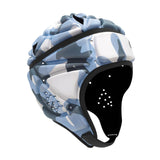 Maxbell Rugby Helmet Protection Soft Rugby Protective Cap for Training Soccer Sports Blue