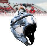 Maxbell Rugby Helmet Protection Soft Rugby Protective Cap for Training Soccer Sports Blue