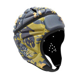 Maxbell Rugby Helmet Protection Soft Rugby Protective Cap for Training Soccer Sports Khaki