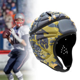 Maxbell Rugby Helmet Protection Soft Rugby Protective Cap for Training Soccer Sports Khaki