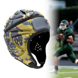 Maxbell Rugby Helmet Protection Soft Rugby Protective Cap for Training Soccer Sports Khaki