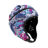 Maxbell Rugby Helmet Protection Soft Rugby Protective Cap for Training Soccer Sports Blue Red