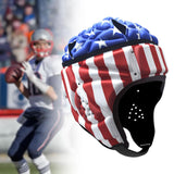 Maxbell Rugby Helmet Protection Soft Rugby Protective Cap for Training Soccer Sports Flag
