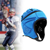 Maxbell Rugby Helmet Protective Gear Breathable Headgear for Sports Baseball Pitcher Blue
