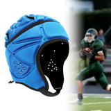 Maxbell Rugby Helmet Protective Gear Breathable Headgear for Sports Baseball Pitcher Blue