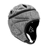 Maxbell Rugby Helmet Protective Gear Breathable Headgear for Sports Baseball Pitcher Gray