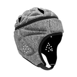 Maxbell Rugby Helmet Protective Gear Breathable Headgear for Sports Baseball Pitcher Gray