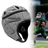 Maxbell Rugby Helmet Protective Gear Breathable Headgear for Sports Baseball Pitcher Gray