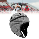 Maxbell Rugby Helmet Protective Gear Breathable Headgear for Sports Baseball Pitcher Gray