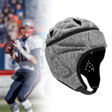 Maxbell Rugby Helmet Protective Gear Breathable Headgear for Sports Baseball Pitcher Gray
