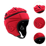 Maxbell Rugby Helmet Protective Gear Breathable Headgear for Sports Baseball Pitcher Red