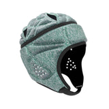 Maxbell Rugby Helmet Protective Gear Breathable Headgear for Sports Baseball Pitcher Gray Blue