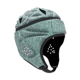 Maxbell Rugby Helmet Protective Gear Breathable Headgear for Sports Baseball Pitcher Gray Blue