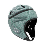 Maxbell Rugby Helmet Protective Gear Breathable Headgear for Sports Baseball Pitcher Gray Blue