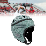 Maxbell Rugby Helmet Protective Gear Breathable Headgear for Sports Baseball Pitcher Gray Blue