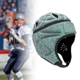 Maxbell Rugby Helmet Protective Gear Breathable Headgear for Sports Baseball Pitcher Gray Blue