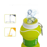 Maxbell Foldable Water Bottle Kids Sports Water Bottle for Trekking Cycling Exercise