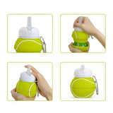 Maxbell Foldable Water Bottle Kids Sports Water Bottle for Trekking Cycling Exercise