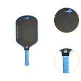 Maxbell Pickleball Paddle Non Slip Handle Carbon Fiber for Power Consistency Control Blue