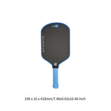 Maxbell Pickleball Paddle Non Slip Handle Carbon Fiber for Power Consistency Control Blue
