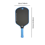 Maxbell Pickleball Paddle Non Slip Handle Carbon Fiber for Power Consistency Control Blue