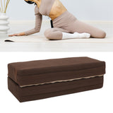 Yoga Bolster Pillow Accessories Floormat for Poses Modification Yoga Fitness Brown