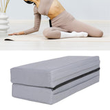 Yoga Bolster Pillow Accessories Floormat for Poses Modification Yoga Fitness Grey