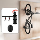Maxbell Swivel Bike Wall Mount Nonslip Bike Stand for Folding Bikes Farmhouse Riding