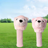 Bear Golf Headcover Novelty Plush Golf Head Cover for Festivals Sports Parks DR 32cmx20cmx7cm