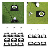 Maxbell Golf Putting Cups Flags Golf Putting Hole Cup for Office Home Men Woman Kids 9pcs
