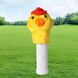 Maxbell Little Duck Golf Wood Headcover Cute Animal Golf Head Cover for Golf Courses