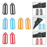 2Pcs Weight Belt Sliders Weight Belt Keepers for Dive Gear Swimming Surfing Black