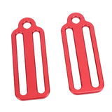 2Pcs Weight Belt Sliders Weight Belt Keepers for Dive Gear Swimming Surfing Red