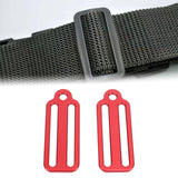 2Pcs Weight Belt Sliders Weight Belt Keepers for Dive Gear Swimming Surfing Red