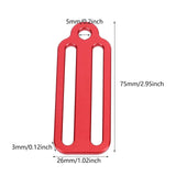 2Pcs Weight Belt Sliders Weight Belt Keepers for Dive Gear Swimming Surfing Red