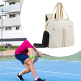 Maxbell Pickleball Bag Outdoor Sport Bag Multipurpose Handbag Pickleball Racquet Bag White