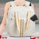 Maxbell Pickleball Bag Outdoor Sport Bag Multipurpose Handbag Pickleball Racquet Bag White