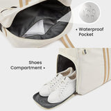 Maxbell Pickleball Bag Outdoor Sport Bag Multipurpose Handbag Pickleball Racquet Bag White