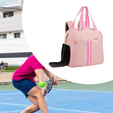 Maxbell Pickleball Bag Outdoor Sport Bag Multipurpose Handbag Pickleball Racquet Bag Pink
