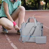 Maxbell Sports Gym Bag Luggage Handbag Travel Duffle Bag for Travel Camping Exercise Gray