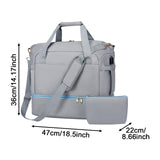 Maxbell Sports Gym Bag Luggage Handbag Travel Duffle Bag for Travel Camping Exercise Gray