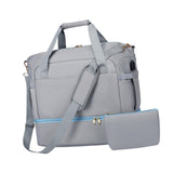 Maxbell Sports Gym Bag Luggage Handbag Travel Duffle Bag for Travel Camping Exercise Gray