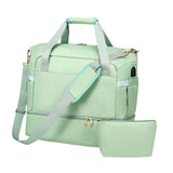 Maxbell Sports Gym Bag Luggage Handbag Travel Duffle Bag for Travel Camping Exercise Green