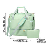 Maxbell Sports Gym Bag Luggage Handbag Travel Duffle Bag for Travel Camping Exercise Green