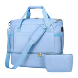 Maxbell Sports Gym Bag Luggage Handbag Travel Duffle Bag for Travel Camping Exercise Blue